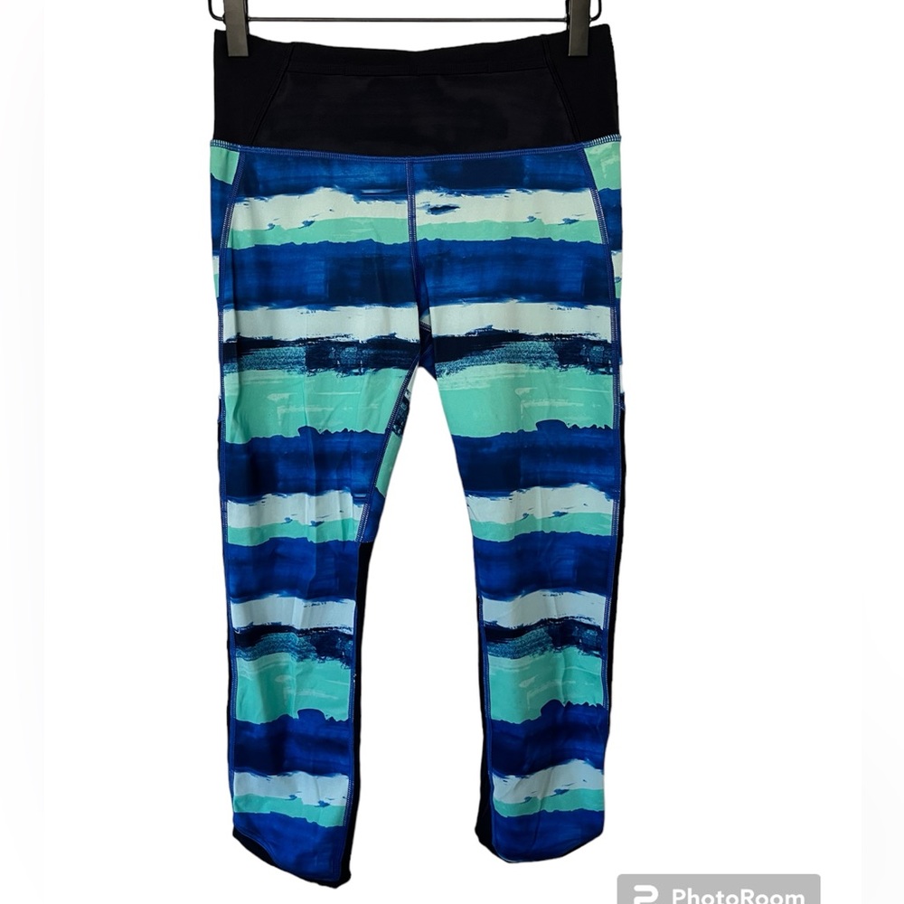 Lululemon pace pusher high rise mesh crop capri